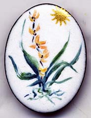 wild orchid button