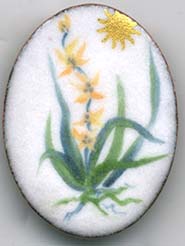 wild orchid button