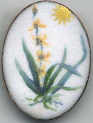 wild orchid button