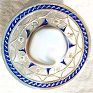 filigree plique button