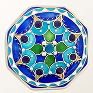 filigree octagon plique button